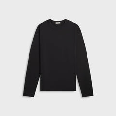 Tekla Long Sleeve Sleeping Tee - Black