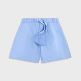 Tekla Poplin Pyjama Shorts - Solid Cornflower Blue