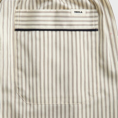 Tekla Sateen Pyjama Pant - Brown Pin Stripes