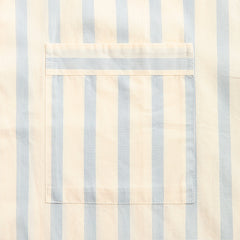 Tekla Poplin Pyjamas Short Sleeve Shirt - Needle Stipes
