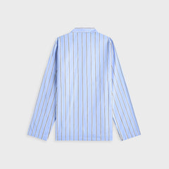 Tekla Cotton Poplin Pyjama Shirt - Bassett Stripes
