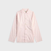 Tekla Cotton Poplin Pyjama Shirt - Hatty Stripes
