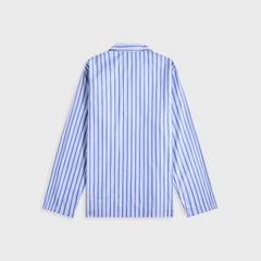 Tekla Cotton Poplin Pyjama Shirt - Penny Stripes