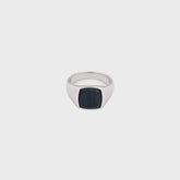 Tom Wood Kay Ring Blue Hawk Eye 58" - Silver