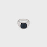 Tom Wood Kay Ring Blue Hawk Eye 60" - Silver