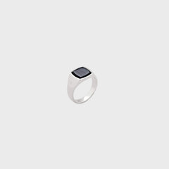 Tom Wood Kay Ring Blue Hawk Eye 60" - Silver