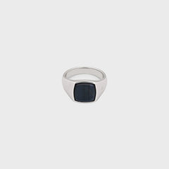 Tom Wood Kay Ring Blue Hawk Eye 62" - Silver