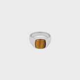 Tom Wood Kay Ring Tiger Eye 58" - Silver