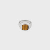 Tom Wood Kay Ring Tiger Eye 62" - Silver