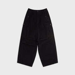 Marni Corduroy Drawstring Cargo Workwear Gabardine Pants - Black