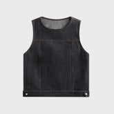 Veneda Carter Boxy Vest - Denim