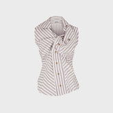 Vivienne Westwood Drunken Shirt - Burgundy Stripe