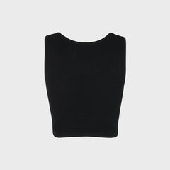 Vivienne Westwood Cropped Rib Vest Top - Black