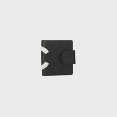 WGACA Chanel Quilted Calfskin Cambon Wallet - Black