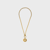 WGACA Chanel CC Sunburst Necklace - Gold