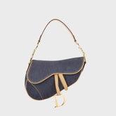 WGACA Dior Denim Saddle Bag - Navy