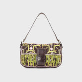WGACA Fendi Fringe Baguette Handbag - Brown