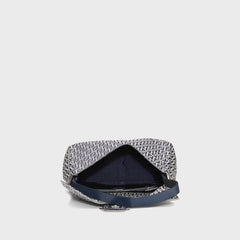 WGACA Fendi Zucchino Mamma Shoulder Bag - Navy