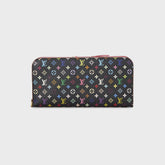 WGACA Louis Vuitton x Takashi Murakami Monogram Zippy Wallet - Black / Multi