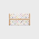 WGACA Louis Vuitton x Takashi Murakami International Wallet - White / Multi