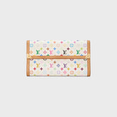 WGACA Louis Vuitton x Takashi Murakami International Wallet - White / Multi