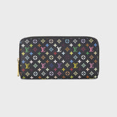 WGACA Louis Vuitton Multicolor Zippy Wallet - Black