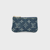 WGACA Louis Vuitton Denim Pochette Cles Wallet - Blue