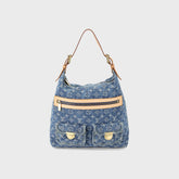 WGACA Louis Vuitton Denim Baggy GM Bag - Blue