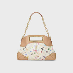 WGACA Takashi Murakami x Louis Vuitton White Monogram Multicolore Judy MM - White