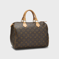 WGACA Louis Vuitton Monogram Speedy30 Bag - Brown
