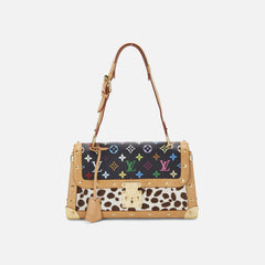 WGACA Louis Vuitton x Takashi Murakami Canvas Dalmatian Sacrabat Bag - Black / Multi