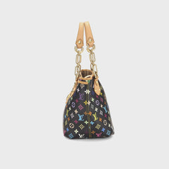WGACA Takashi Murakami x Louis Vuitton White Monogram Multicolore Annie GM - Black