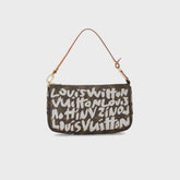 WGACA Louis Vuitton x Stephen Sprouse Monogram Graffiti Pochette - Grey