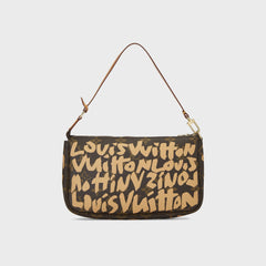 WGACA Louis Vuitton x Stephen Sprouse Orange Monogram Graffiti Pochette Accessoires - Brown