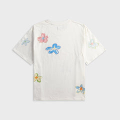 NAHMIAS Super Bloom Boxy Tee - White