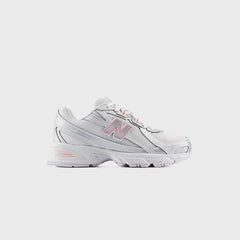 New Balance GS 740 Bungee Lace - Silver Metallic / Signal Pink