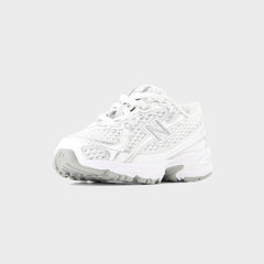New Balance TD 740 Bungee Lace - White / Silver Metallic