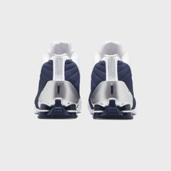 Nike Shox BB4 - White / Midnight Navy / Metallic Silver