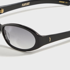 Flatlist Opel Sunglasses - Solid Black / Solid Black Lens