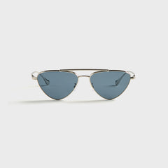 Oliver Peoples x Jil Sander 56 Edition 1 Sunglasses - Silver / Blue