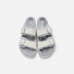 Kith Women for Birkenstock Arizona Shearling - Pearl Blue / Marshmallow