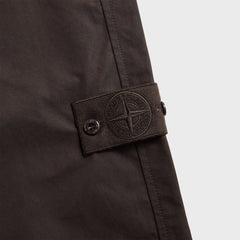 Stone Island Ghost Weatherproof Cotton Canvas Cargo Pant - Dark Brown