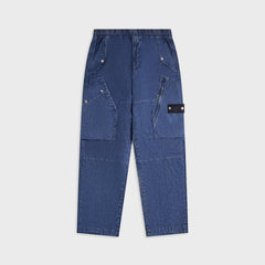 Stone Island Denim Research Hollow Fibre Nylon Trousers - Indigo
