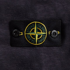 Stone Island Brushed Heavy Cotton Long Sleeve Polo - Ink