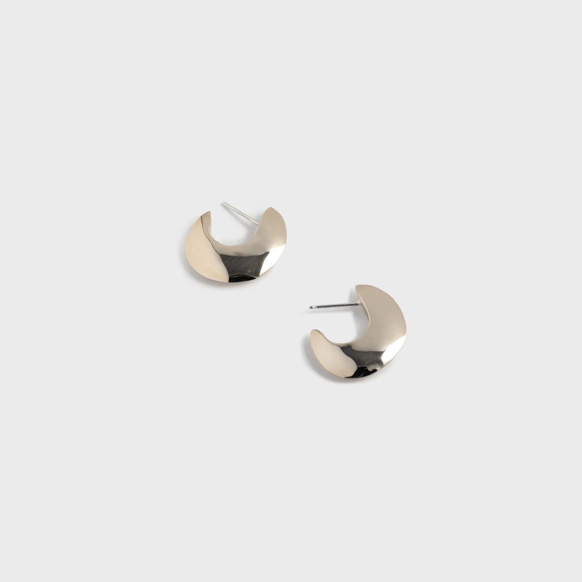 Faris Saucer Hoops - Gold