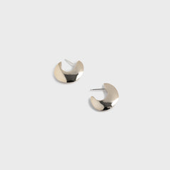 Faris Saucer Hoops - Gold