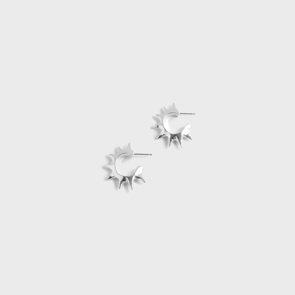 Faris Spina Hoops - Silver
