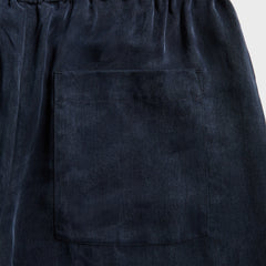 Dries Van Noten Sand Washed Cupro Short - Navy