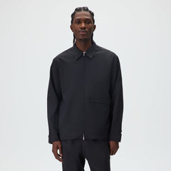 &Kin for Kith Origins Long Sleeve Davenport Tropical Wool Shirt - Black