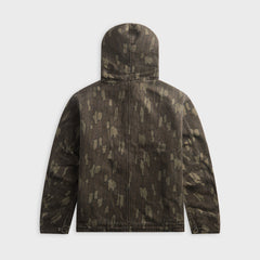Metalwood Cotton Twill Zip Hoodie - Real Bark Camo